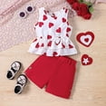 thumbnail image 4 of Conjunto de ropa encantadora para niños y niñas, Top sin mangas de Color liso y pantalones cortos, ropa informal de uso diario, de 1 a 6 años, verano, 2 piezas, 4 of 4