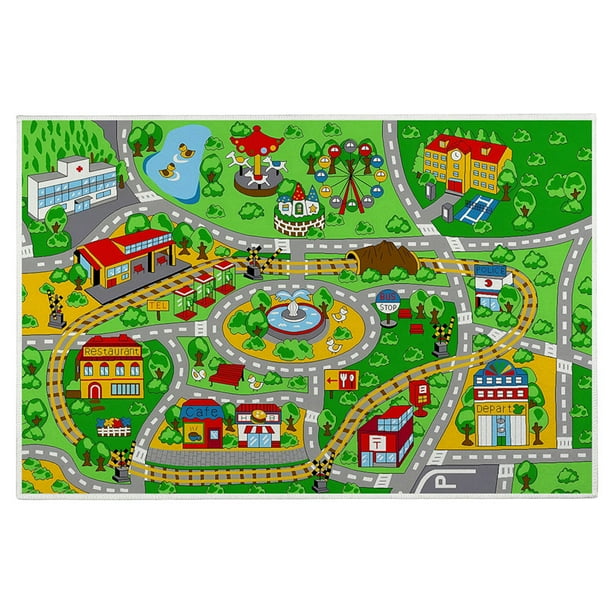 Alfombra Dibujos Animados para Alfombra Rectangular para Gatear para Sala Juegos (100 * 150 Cm D)