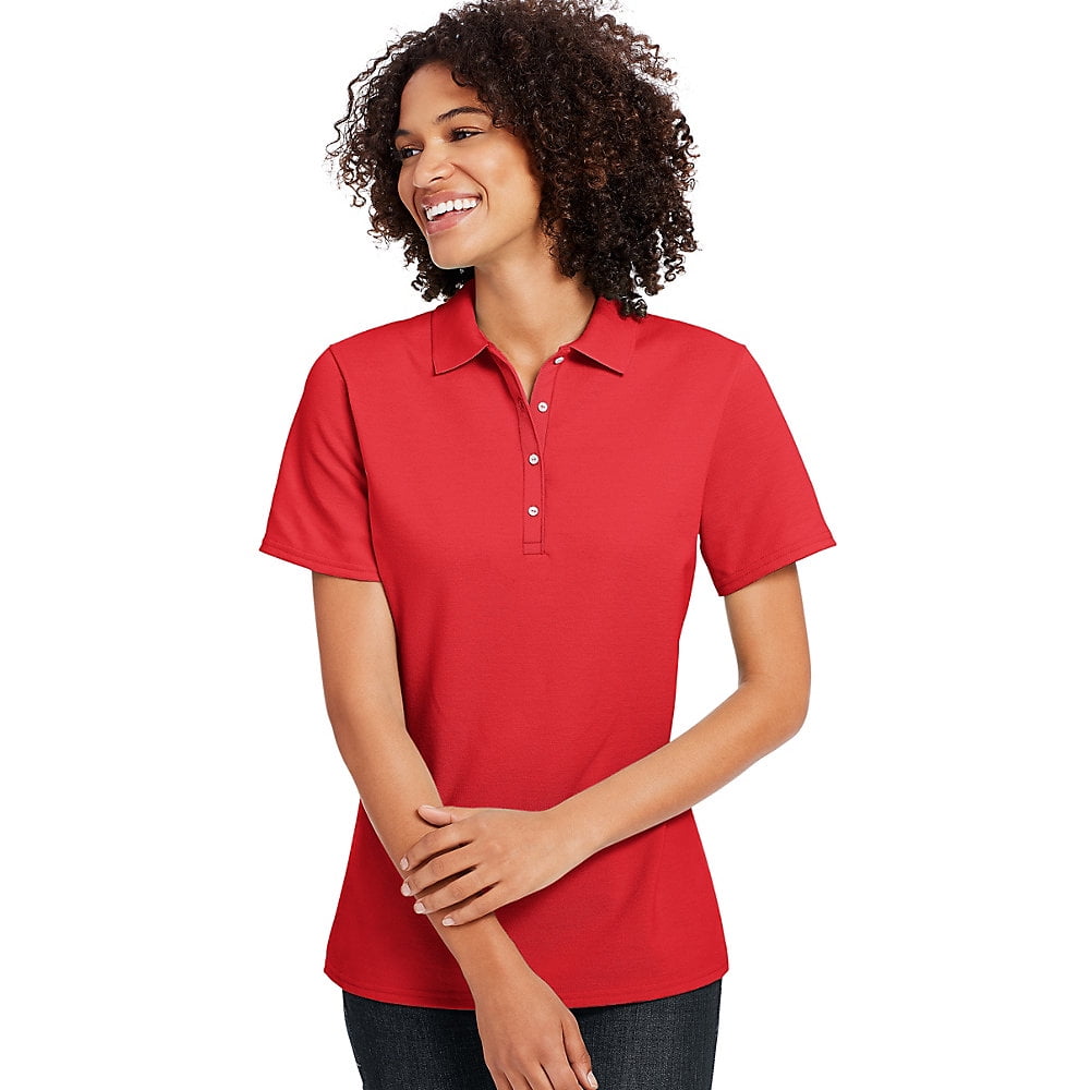 Hanes Women's XTemp w/Fresh IQ Pique Polo 035P