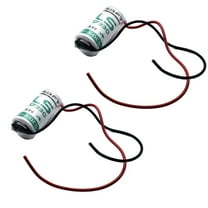 2x SAFT LS17330_WIRE 2/3A 3.6V 2.1Ah Primary Lithium Thionyl Chloride Battery