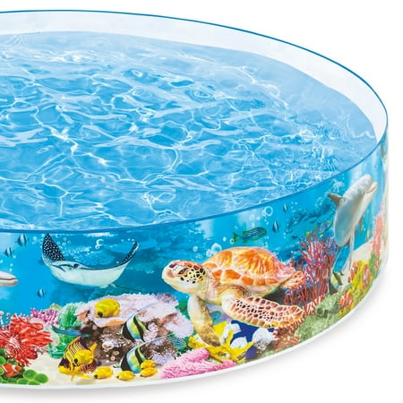 pool kiddie intex pools wading plastic hard snapset instant swimming foot deep sea clickreason