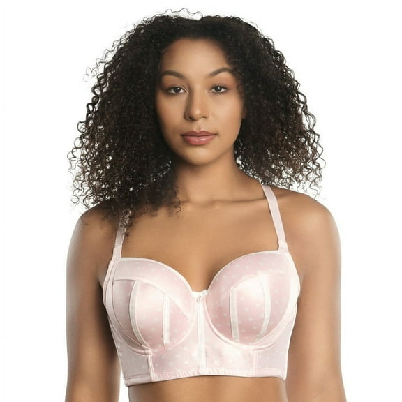 PARFAIT Women's Charlotte Longline Bra - Petal Pink Dot - 32C