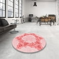 thumbnail image 4 of Ahgly Company Machine Washable Indoor Rectangle Transitional Light Red Pink Area Rugs, 8' x 12', 4 of 7