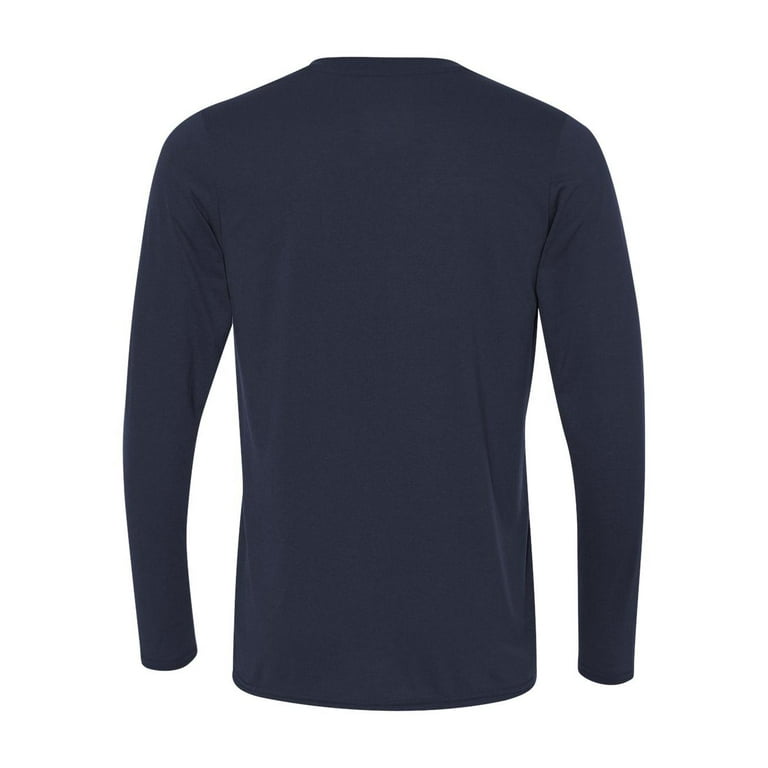 gildan navy long sleeve