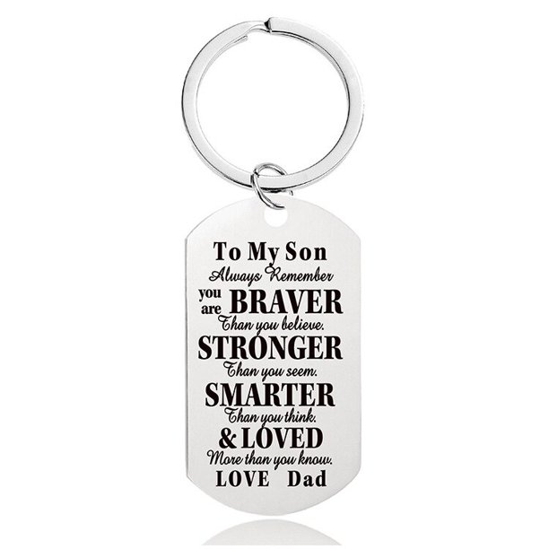 Europe America Popular Jewelry Keychain Pendant Key Chains Mother's Day Graduation Season Christmas Gift Engraved Metal Keychain Gao Jinjia LED