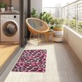 thumbnail image 4 of Yayeee Doormat for Inside 20"x32" Absorbent Low-Profile Washable Non-Slip Rubber Backed Entryway Rug, Pink Floral Leopard Pattern, 4 of 8