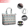 thumbnail image 2 of Blue and Pink Diamond Shaped Boho Pattern Travel Tote Bags for Women Carry On,Large Weekender Bags for Women Travel,Multi Functional Duffle Bag for Work,Shopping,Sports, 2 of 5