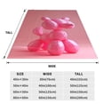 thumbnail image 3 of Fotbe Pink Balloon Puppy Art Manta de Franela Acolchonada con Estampado, Súper Suave y Esponjosa, Extra Grande para Sofá, Cama, Uso Todo el Año-80"x60", 3 of 7