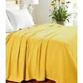 thumbnail image 2 of HomeRoots 549247 King Size Gold Cotton Woven Chevron Blanket, 2 of 5