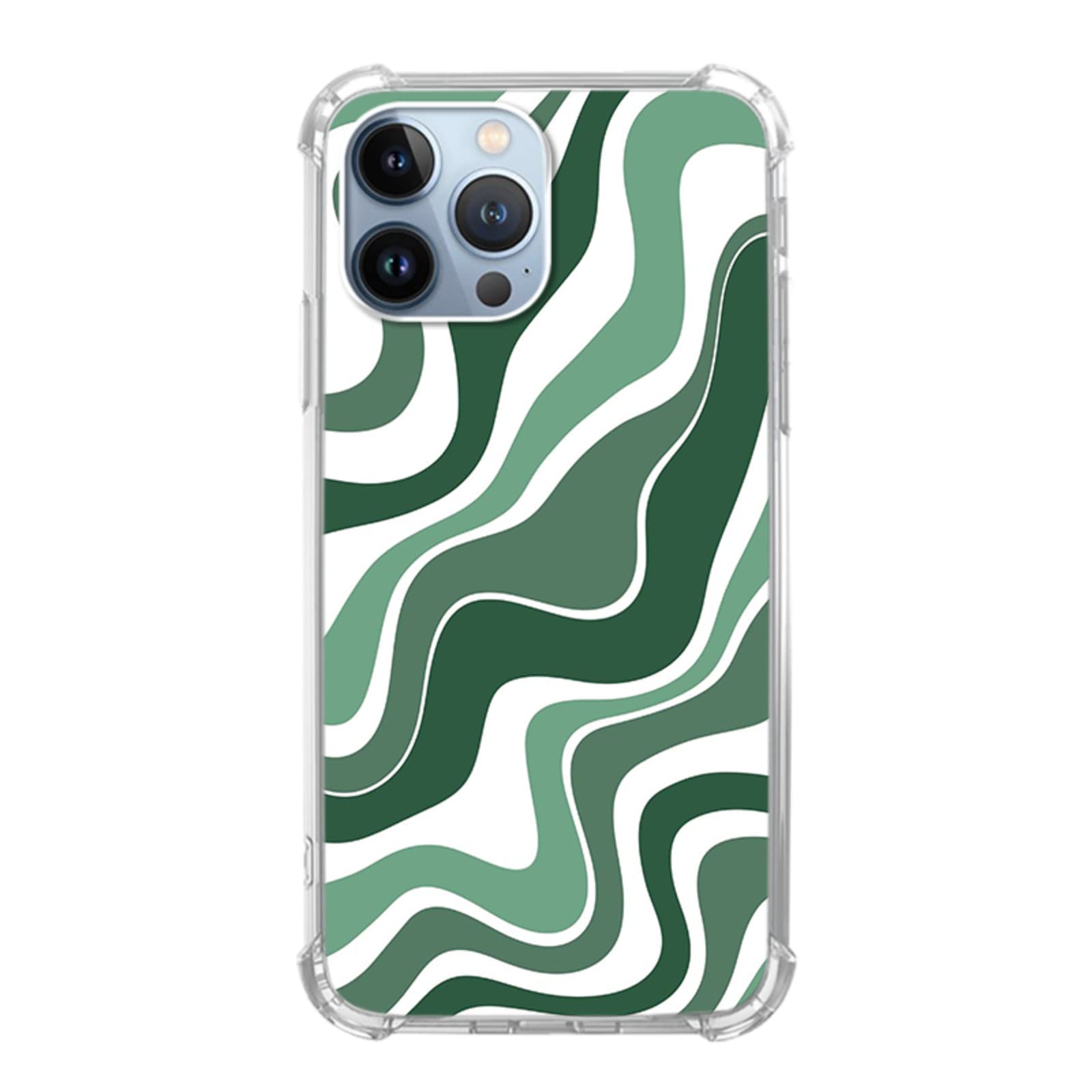 Funda Con Cuerda Para IPhone 13 Pro - Transparente, Resistente A Golpes, Correa Ajustable De 1.6m