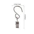 thumbnail image 3 of Hanging Clip,Spring Loaded Stainless Steel S Hook Fastener Clamp for String Light Photo Curtain Mounting,Indoor Home Decoration and Outdoor Holiday Scene Layout Multiscenario Household Suspension, 3 of 7