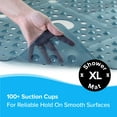 thumbnail image 6 of SlipX Solutions 27 x 27 Extra Large Square Shower Mat in Translucent Dusty Blue, 6 of 8