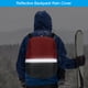 thumbnail image 4 of Cubierta de mochila impermeable Uxcell de 18-30L con correa ajustable y tiras reflectantes, tamaño S, gris y rojo, 4 of 5