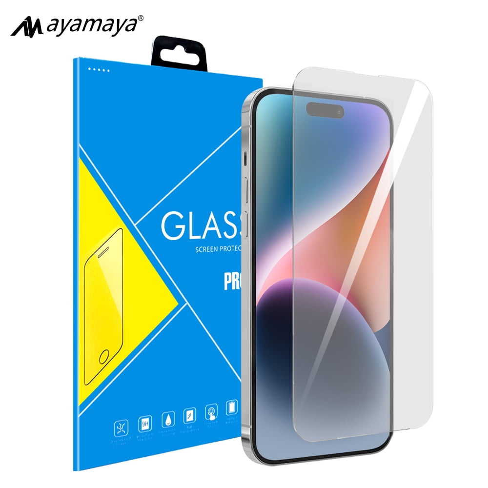 Screen Protector for iPhone 14 Pro AYAMAYA Tempered Glass Screen
