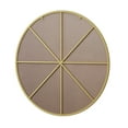 thumbnail image 6 of 42" Round Mirror, Wall Circle Mirrors with Metal Framed, Circular Vanity Mirror Dressing Mirror for Bathroom, Living Room, Bedroom Wall Decor, Gold, 6 of 8
