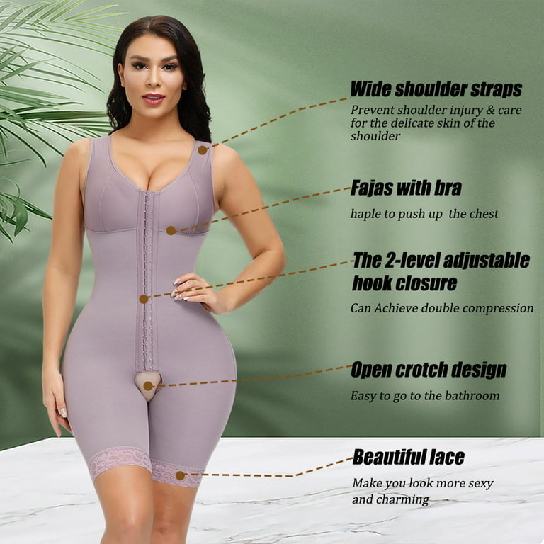 JOSHINE Faja Body Shaper for Women Slimming Bodysuit Plus Size