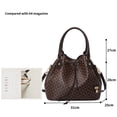 thumbnail image 4 of GOWELL Fashion Bucket Bag for Women's Large Capacity Crossbody Handbag Tote Bag Faux Leather Single Commuter Bag Detachable & Adjustable Shoulder Strap, Shoulder Bag Bucket, 4 of 9