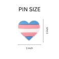 thumbnail image 3 of The Awareness Company Silicone Transgender Flag Heart Button Pin 25 Pack, 3 of 6