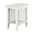 thumbnail image 1 of Mission Chair Side Table in White, 1 of 3