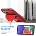 thumbnail image 5 of Crossbody Wallet Women Case for Samsung A25 5G,[RFID Blocking] Credit Card Holder with Should Strap,Premium PU Leather Purse Metal Buckle Folio Flip Cover for Samsung Galaxy A25 5G, Red, 5 of 8