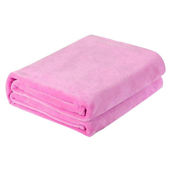 2023 Home Textiles Clearance! PEZHADA Super Soft Warm Solid Warm Micro Plush Fleece Blanket Throw Rug Sofa Bedding