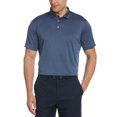 thumbnail image 1 of Pga Tour Men’s Mini Windowpane Heathered Golf Polo T-Shirt, Navy, Small, 1 of 2