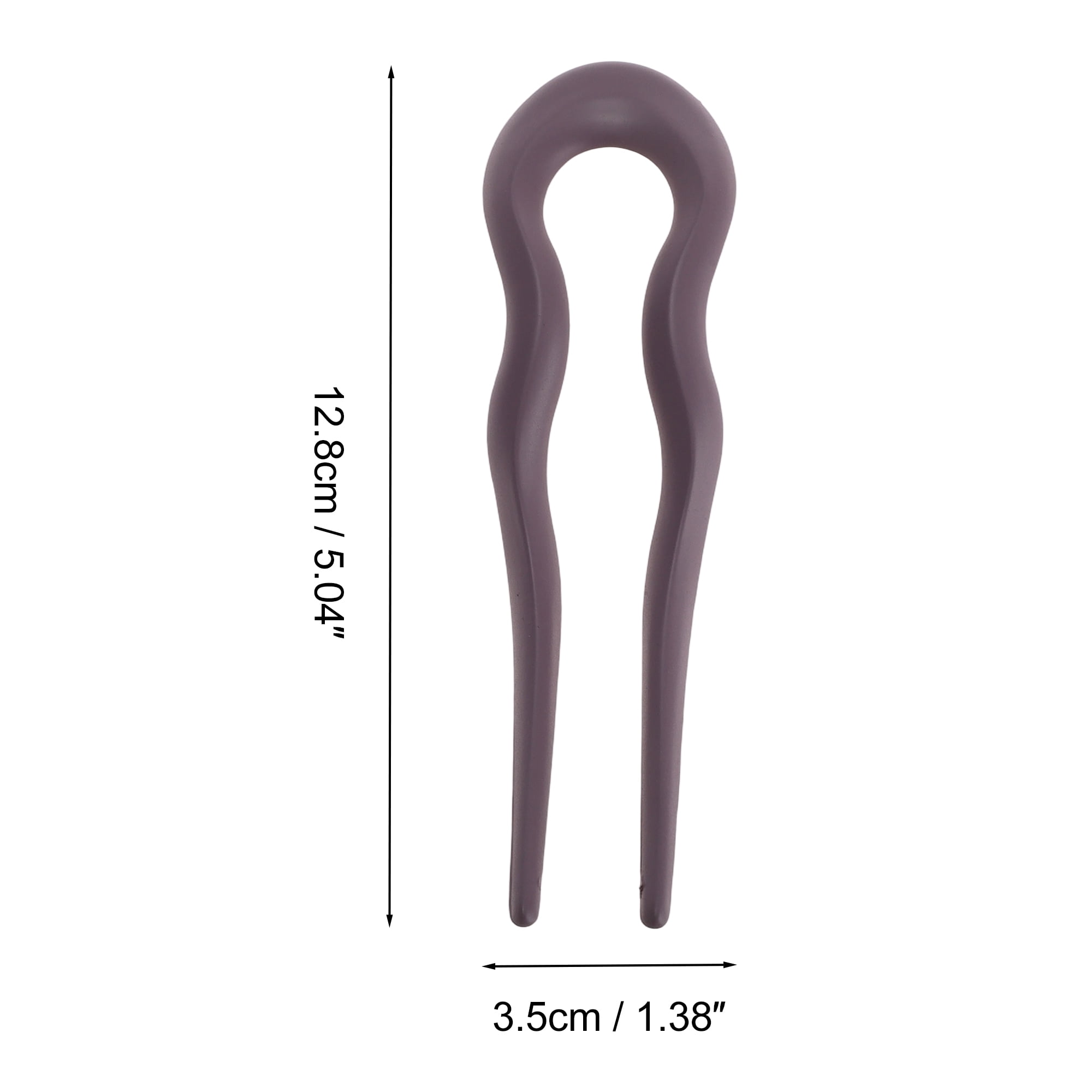 Unique Bargains U-shaped Hair Pin 5.04"x1.38" 1 Pc Dusty Pink