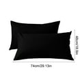 thumbnail image 3 of Ke1Clo Cooling Pillow Cases Queen Size Set of 2, Soft Brushed Microfiber Breathable Cooling Pillow Case for Hot Sleepers with Envelope Closure, Black Pillow Cases, 3 of 6