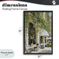 thumbnail image 4 of Stupell Industries French Country Sunny Day Cafe Terrace Black Floating Frame Canvas Art, 21 x 31, by Petals Prints Design, 4 of 8