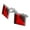 Silver, variant on Blood Splatter Classic Horror Movie Halloween Square Cufflink Set - Silver or Gold