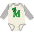 thumbnail image 3 of Inktastic Irish St Patricks Day Letter M Monogram Boys or Girls Long Sleeve Baby Bodysuit, 3 of 5