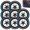 Blue, variant on Tire Lettering Stickers 4 or 8 Pack, 3D Wheel Sidewall Decals for Cars and Motorcycles
