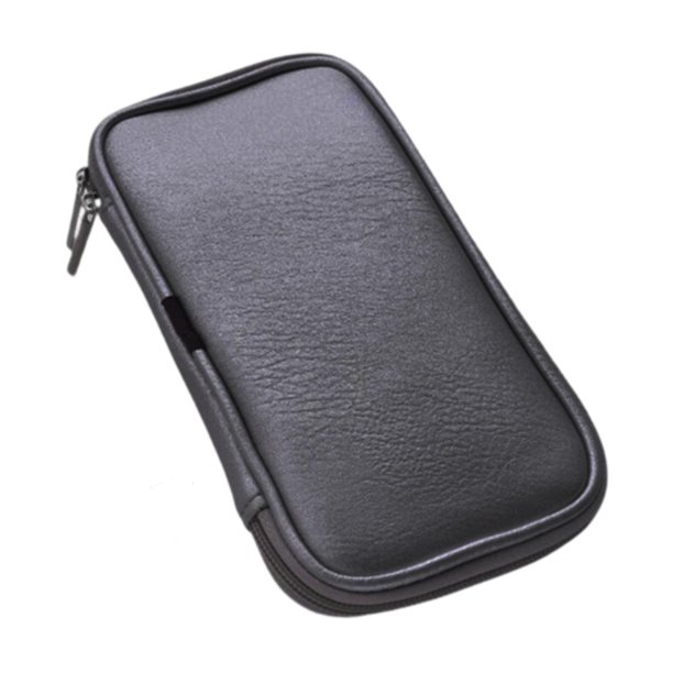 Bolsas de cosméticos Bolsa de cosméticos profesional PU Organizador de brochas de maquillaje Negro