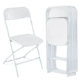 thumbnail image 1 of Costway 8 Pack Metal Folding Chairs with Plastic Seat & Back Heavy-Duty Metal Frame, 1 of 9