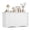 White-6 Drawers, variant on 7 Drawers Wooden Dresser for Bedroom, 47'' Modern Storage Chest of Drawers for Living Room, Black