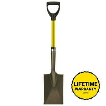 27 in. Classic Fiberglass D-Grip Handle and Heavy-Duty Steel Blade Garden Spade Shovel