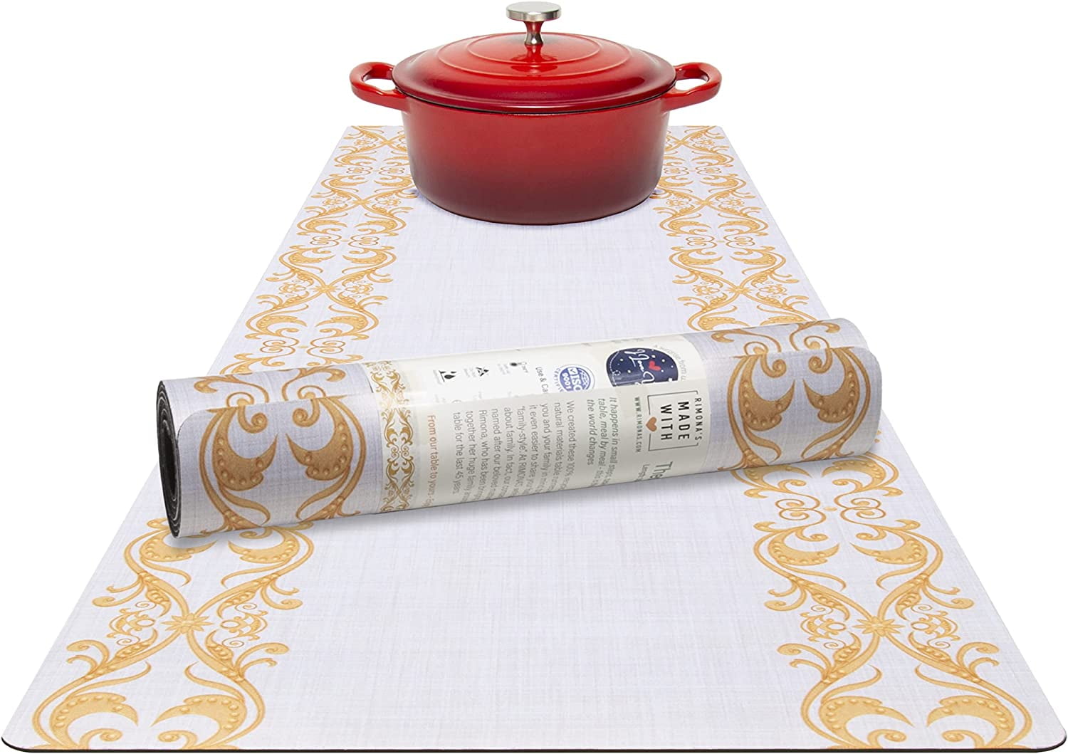 RIMONA'S Thermo Heat Resistant Table Runner and Trivet for Hot Dishes