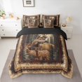 thumbnail image 2 of Castle Fairy Boys Girls Safari Deers Twin Bedding Sets,Animal Bedding Comforter Set, 2 of 8