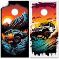 thumbnail image 3 of Cornhole Board Wraps and Decals for Boards Set of 2 Skins Professional Vinyl Covers Sticker Jeep Adventure Outdoor Camping Life Art Cornhole Wraps Stickers Cornhole Skins Cornhole Wraps for Boards, 3 of 6