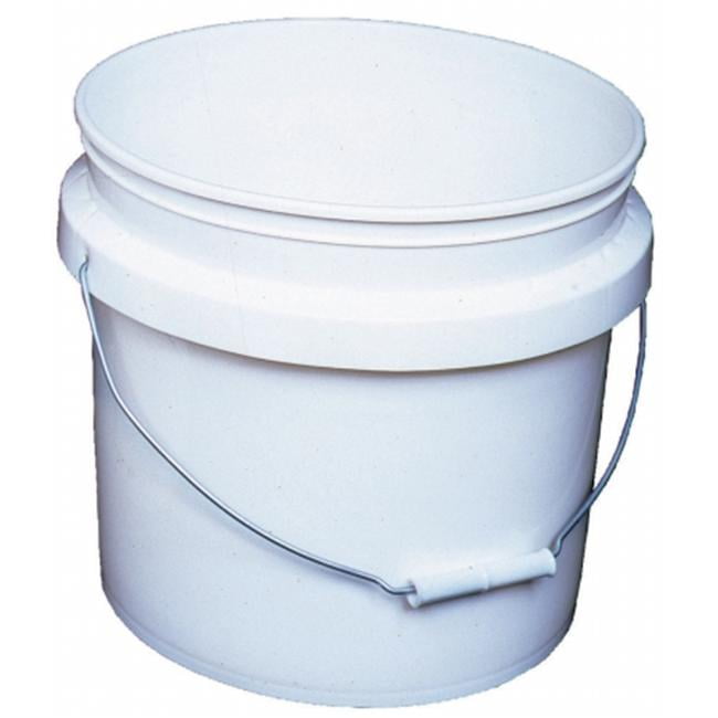 Encore Plastics 3.5 Gallon White Industrial Pail 30448201215 Walmart