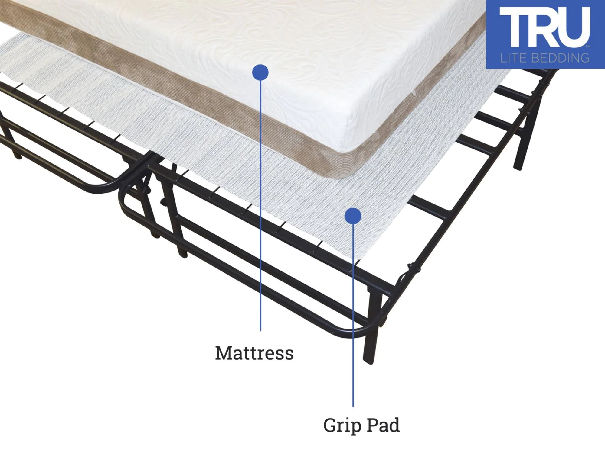 Anti Slip Grip Pad for Spring and Memory Foam Queen Size Mattress, Keeps  Mattress in Place for a Great Night's Sleep - Queen Size 59 x 79 in (4.9 x