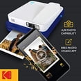 thumbnail image 3 of KODAK Smile Classic Digital Instant Camera with Bluetooth (Blue) Travel Kit, 3 of 9