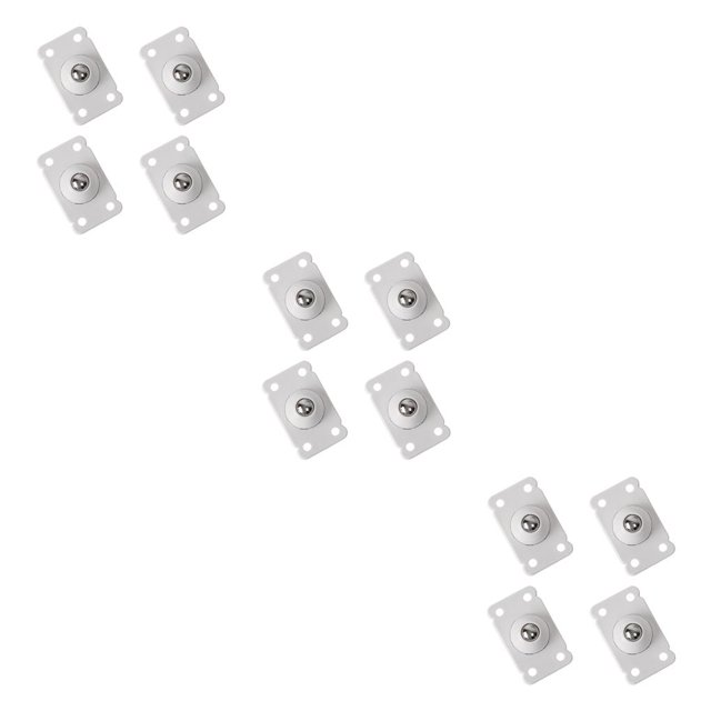 Billuyoard Paquete de 4 ruedas universales autocargables de acero inoxidable Mini caja de almacenamiento de rotación de rodillos ruedas para muebles para Type1 NO1 Billuyoard CBP032931