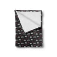 thumbnail image 2 of XOXO Soft Flannel Fleece Throw Blanket, XO Acronym and Striped Heart Pattern Love Romantic Print, Cozy Plush for Indoor and Outdoor Use, 70" x 90", Charcoal Grey Dark Coral, by Ambesonne, 2 of 6