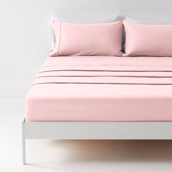Sonive Bed Sheet Sets,Ultra Soft Breathable Luxury 3 Piece, (Rose pink, Twin)