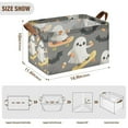 thumbnail image 7 of Yayeee Foldable Storage Basket for Shelves with Handles Waterproof Cloth Bins, Cute Ghosts, 7 of 7