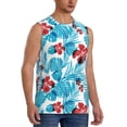 thumbnail image 2 of Balery Hawaiian Style Camisetas sin mangas para hombre, absorbe la humedad y protege contra el mal olor.-X-Large, 2 of 7