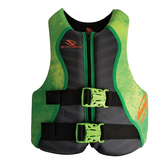 Stearns 2000037956 Youth Hydroprene Life Vest - Type Iii - Green - 50-90lbs