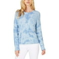 thumbnail image 3 of I.N.C Womens Cable-Knit Pullover Sweater, Blue, Plus Size, 3X, 3 of 5