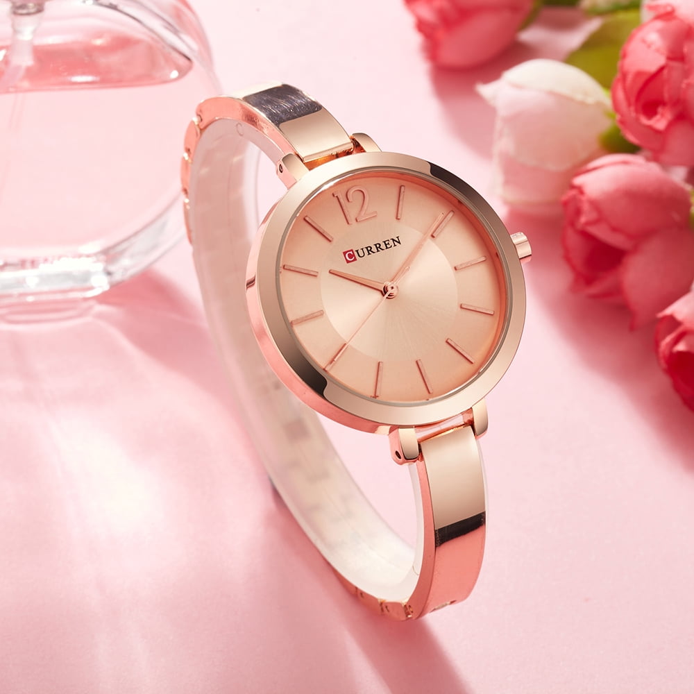 CURREN 9012 Women Watch Quartz Movement Wrist Watch Simple Causal Gift for Women Walmart
